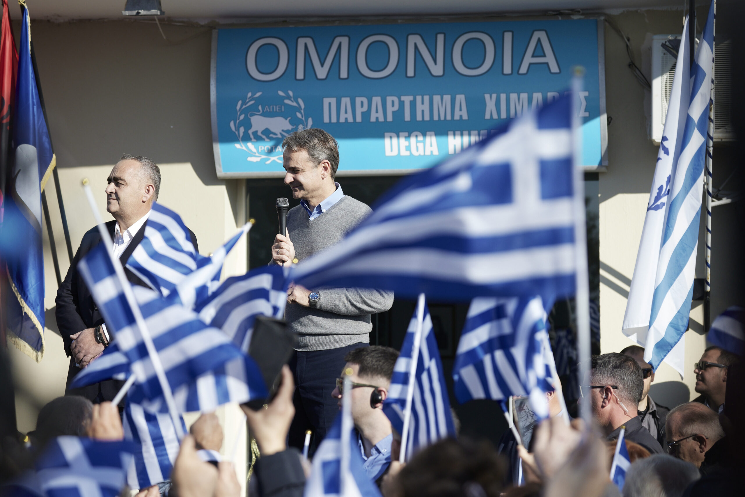 Eπίσκεψη του Πρωθυπουργού Κυριάκου Μητσοτάκη στη Χειμάρρα (+ φώτος)