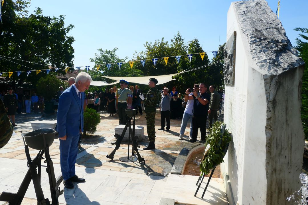 Στην ετήσια εκδήλωση μνήμης για τους φονευθέντες του Καρυόφυτου ο Δήμαρχος Ξάνθης Μανώλης Τσέπελης