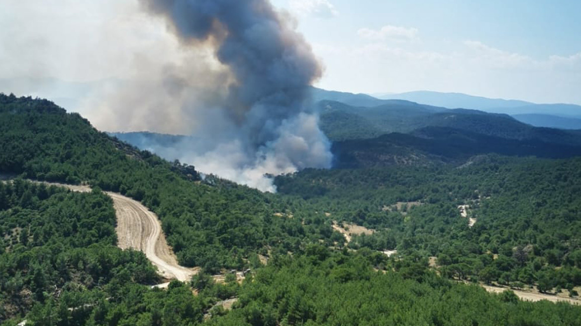 Φωτιά στον Έβρο: Ήχησε το 112 στη Λευκίμμη να είναι σε ετοιμότητα