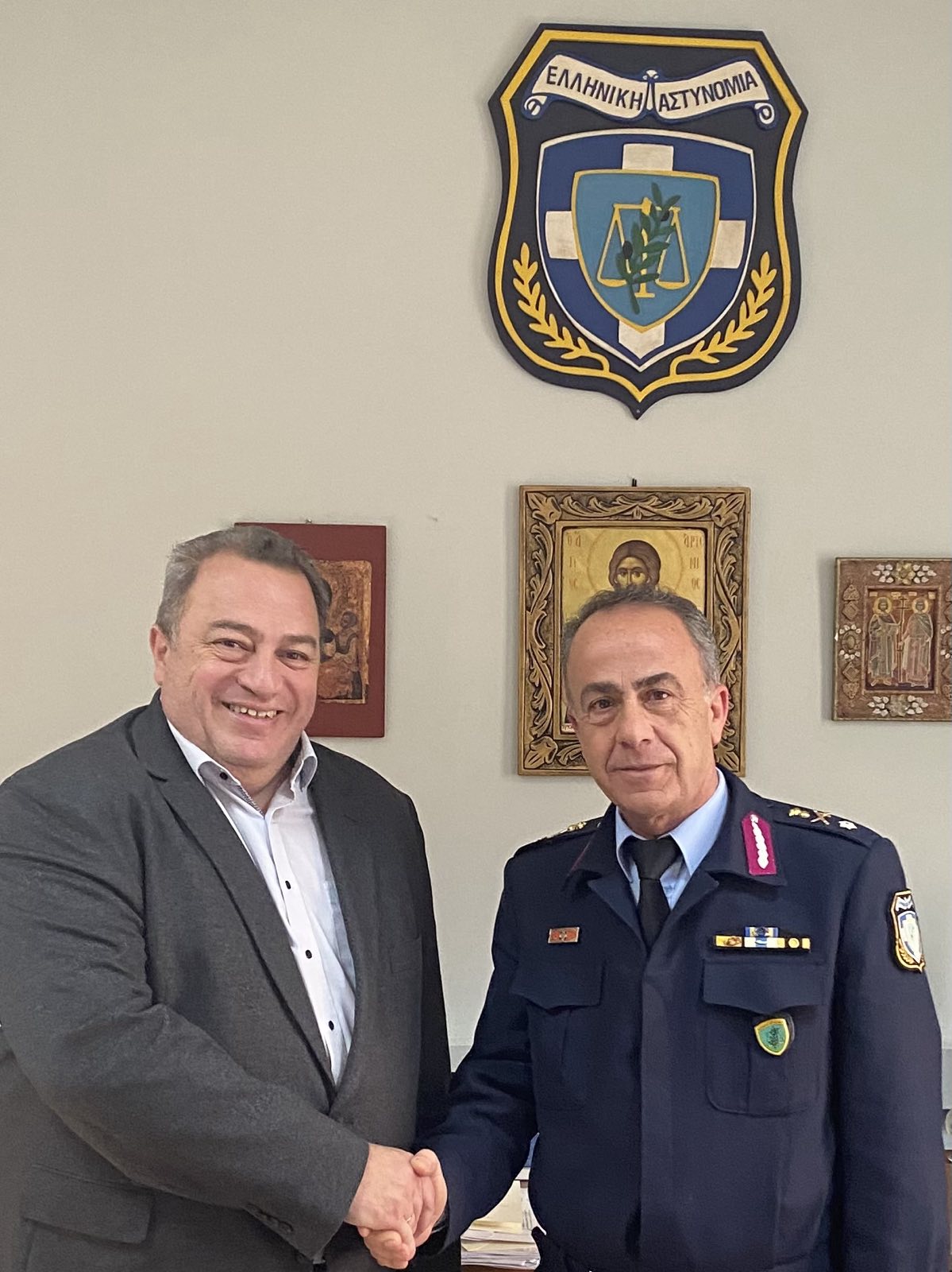 Κοντά στους Αστυνομικούς της Ροδόπης ο βουλευτης της ΝΔ Ευρυπίδης Στυλιανίδης