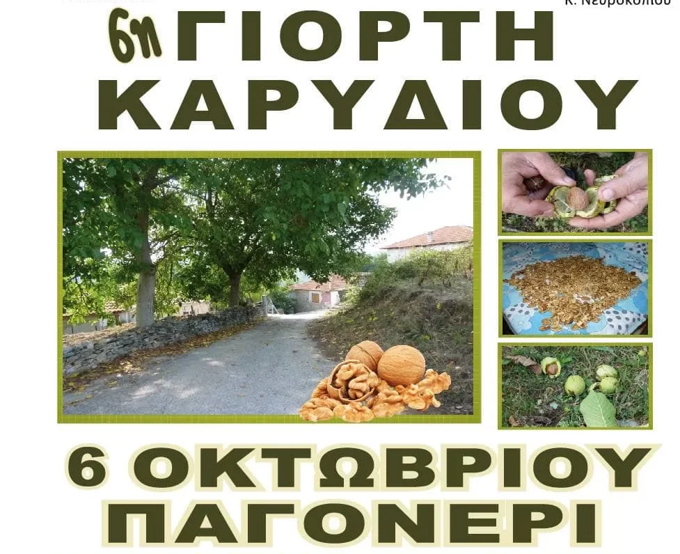 Δράμα: “6η Γιορτή Καρυδιού” στο Παγονέρι